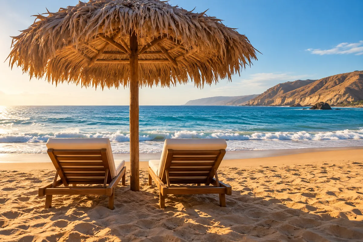 Sombrilla en la playa